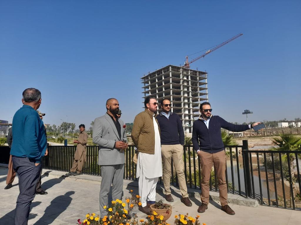 Jehangir Khan on construction site